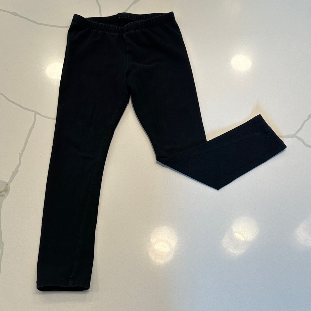 Cat & jack girls black cotton leggings size 4 🖤